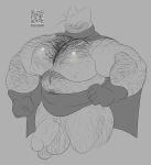  anthro big_muscles domestic_cat felid feline felis hairy hairy_pecs hi_res huge_muscles hyper hyper_muscles male mammal muscular nipples pecs solo tute_bear 