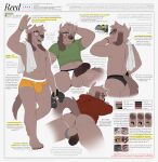  anthro anus black_penis bulge butt canid canine canis clothed clothing clothing_aside domestic_dog erection eyewear floppy_ears fur genitals gesture glasses hi_res hoodie jockstrap jockstrap_aside lying male mammal model_sheet multiple_poses nextel on_front penis pose reed_(bearra) shirt slightly_chubby solo t-shirt tan_body tan_fur topwear towel_on_shoulder underwear underwear_aside underwear_only waving 