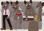  2023 absurd_res aggressive_retsuko agitoryuusaki ambiguous_gender ambiguous_penetrated anthro balls brown_body brown_fur censored clothed clothing duo fur genitals haida hi_res humanoid_genitalia humanoid_penis hyena looking_at_viewer looking_away male male/ambiguous male_penetrating male_penetrating_ambiguous mammal multiple_poses nude penetration penis pose sanrio sex sitting solo spotted_hyena text underwear 