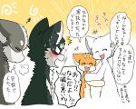  a-chan ambiguous_gender ayaka black_body black_fur canid canine canis comic countershading domestic_dog feral fur grey_body grey_fur group husky japanese_text kishu_inu kyappy mammal mashiro nordic_sled_dog orange_body orange_fur semi-anthro shiba_inu shibeta spitz tan_body tan_fur text translated white_body white_fur 