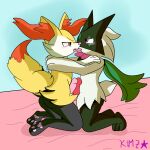  anthro blush bodily_fluids braixen canid canine cum cum_on_penis digital_media_(artwork) domestic_cat duo embrace erection erotic_play feet felid feline felis fox french_kissing frottage fur generation_6_pokemon generation_9_pokemon genital_fluids genitals green_body green_fur hair hi_res hug hzfow kissing male male/male mammal meowscarada nintendo nude open_mouth pawpads paws penis pink_eyes pokemon pokemon_(species) red_eyes saliva saliva_on_tongue saliva_string sex simple_background tail toes tongue tongue_out tongue_play yellow_body yellow_fur 
