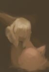  anthro bangs brown_body brown_fur clothed clothing duo faceless female fur hair hasukii hi_res made_in_abyss mitty nanachi narehate pink_body pink_fur prick_ears short_hair topless white_hair 