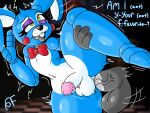  ahegao anal anal_penetration animatronic anthro blue_body bomba_world12 bow_tie buckteeth disembodied_hand disembodied_penis duo faceless_character faceless_male five_nights_at_freddy&#039;s five_nights_at_freddy&#039;s_2 genitals girly hi_res lagomorph leporid looking_pleasured machine male male/male male_penetrated male_penetrating male_penetrating_anthro male_penetrating_male mammal penetration penis rabbit raised_leg robot scottgames sex shaking teeth toy_bonnie_(fnaf) 