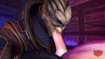  alien anthro canid canine deep_throat duo fellatio fox fox_mccloud foxmccloud287 garrus_vakarian hi_res male male/male mammal mass_effect nintendo oral penile sex star_fox thrusting tongue turian 