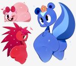  absurd_res bear butt female flaky_(htf) giggles_(htf) happy_tree_friends hi_res mammal mephitid mu_(artist) petunia_(htf) porcupine rodent skunk wide_hips 