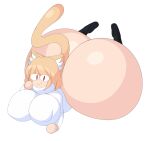  absurd_res animal_humanoid big_breasts big_butt blonde_hair bottomless breasts butt cat_humanoid clothed clothing cytrusawa felid felid_humanoid feline feline_humanoid female footwear hair hi_res huge_breasts huge_butt humanoid hyper hyper_butt inner_ear_fluff looking_at_viewer lying mammal mammal_humanoid neco-arc nipple_outline on_front red_eyes shirt smile socks solo topwear tsukihime tuft type-moon white_body white_skin 