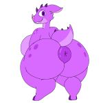  1:1 alpha_channel anthro anus bat_nose bent_legs big_anus big_breasts big_butt breasts butt chubby_female darylanimates14 female head_spikes hi_res horn huge_anus huge_breasts huge_butt long_ears looking_back monster puffy_anus purple_body purple_eyes reptile scalie sharp_teeth short_horn short_stack small_horn solo spiked_tail spikes spikes_(anatomy) tail teeth thick_thighs 