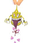  artist_name bly_mead digimon digimon_(creature) highres mouse multiple_others poop red_eyes scumon simple_background size_difference tail teeth tongue tongue_out tyumon white_background 