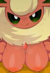  big_breasts breast_play breasts duo eevee eeveelution female flareon generation_1_pokemon genitals hi_res male male/female nintendo penis pokemon pokemon_(species) sateco sex titfuck 