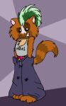  bottomwear boxers_(clothing) clothing green_hair hair lemur male mammal mouse_lemur pants primate strepsirrhine tabbiewolf underwear 