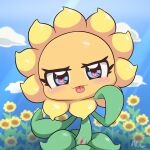  colanukl electronic_arts elemental_creature elemental_humanoid female flora_fauna flower flower_creature humanoid plant plant_humanoid plants_vs._zombies popcap_games solo sunflower_(pvz) 