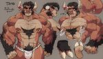  2021 5_fingers abs absurd_res accessory anthro anus arm_hair ashendawger asian_clothing biceps black_hair body_hair bovid bovine brown_body brown_fur cattle character_name chest_hair chest_tuft clothing east_asian_clothing english_text facial_hair facial_piercing feet fingers fundoshi fur furgonomics hair hi_res hooves horn horn_accessory japanese_clothing leg_hair machine male mammal milking_machine model_sheet muscular muscular_male nipple_piercing nipple_ring nipples nose_piercing nose_ring pecs piercing ring_piercing scar sideburns solo suction_cup text triceps tsuyo_(ashendawger) tuft tusks underwear 