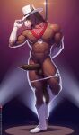 abs anthro balls boots clothing equid equine erection footwear front_view genitals hi_res looking_at_viewer male mammal muscular muscular_male nipples pecs penis pole sigma_x solo stripper_pole 