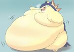  belly breasts generation_2_pokemon kazutti nintendo overweight pokemon pokemon_(species) typhlosion weight_gain 