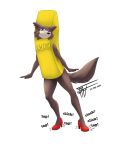  3:4 absurd_res alpha_channel anthro beastars canid canine canis centrum centrum_costume clothing costume domestic_dog female food food_costume fur hi_res juno_(beastars) mammal solo tail taka_studio tap_dancing tap_shoes what 