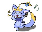  dancing domestic_cat felid feline felis female feral happy hi_res league_of_legends mammal riot_games simple_background solo white_background yuumi_(lol) yuumisocute 