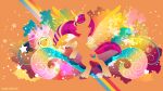  abstract_background absurd_res cutie_mark equid equine ethereal_horn ethereal_wings female fur hair hasbro hi_res hooves horn leg_markings long_hair mammal markings mlp_g5 my_little_pony orange_body orange_fur orange_theme sambaneko silhouette socks_(marking) solo sunny_starscout_(mlp) winged_unicorn wings 