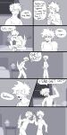  absurd_res angry animal_humanoid bed canid canid_humanoid canine canine_humanoid clothed clothing comic dialogue dog_humanoid duo english_text floppy_ears fully_clothed furniture hi_res human humanoid inside izuku_midoriya katsuki_bakugou male mammal mammal_humanoid my_hero_academia pretty_werewolf speech_bubble tail text 