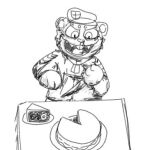  anthro bear blood bodily_fluids clothed clothing crinklebonez digital_media_(artwork) eyeball flippy_(htf) fliqpy fur gore happy_tree_friends headgear headwear knife low_res male mammal open_mouth sketch smile solo teeth tongue 