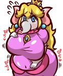  animal_humanoid anthro belly big_belly big_breasts blonde_hair blue_eyes breasts clothing crown dress elephant elephant_humanoid elephant_peach elephantid female gold_crown hair headgear hi_res humanoid japanese_text looking_at_viewer mammal mammal_humanoid mario_bros mng0 navel nintendo obese obese_anthro obese_female overweight overweight_anthro overweight_female pink_clothing pink_dress princess_peach proboscidean proboscidean_humanoid proboscis_(anatomy) solo text translation_request trunk_(anatomy) worried 