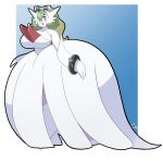  big_breasts big_butt big_dress bottom_heavy breasts butt eyewear eyewear_on_head female hi_res huge_butt humanoid hyper hyper_butt mega_evolution mega_gardevoir mega_ring nintendo not_furry pokemon pokemon_(species) serena_(pokemon) solo sunglasses sunglasses_on_head unknownrez wide_hips 