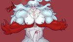  abs ahegao anthro barazoku biceps bodily_fluids canid canine canis cum cum_on_face ears_down erection fel_(fenrir) genital_fluids genitals hi_res looking_pleasured male male/male mammal masturbation muscular muscular_anthro muscular_male nipples pecs penis penis_in_pecs pinumontbalou pivoted_ears solo tongue tongue_out vein wolf 
