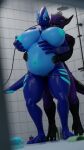  3d_(artwork) absurd_res anal anthro avian belly_inflation blender_(software) blue_body bodily_fluids breasts claws cum cum_inflation digital_media_(artwork) dragon duo ender felkin female female_penetrated fur furred_dragon generation_2_pokemon genital_fluids glowing glowing_eyes hi_res horn hose_in_mouth hose_in_pussy hose_inflation inflation legendary_pokemon locker_room lugia male male/female male_penetrating male_penetrating_female niko_stargazer nikostargazer nintendo nipples nude open_mouth penetration pokemon pokemon_(species) purple_body purple_eyes sex shower stretch_marks tail tongue 