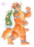  2023 accessory anthro armband bowser bracelet butt cock_ring collar erection eyebrows genitals hi_res horn humanoid_genitalia humanoid_penis jewelry koopa male mario_bros muscular muscular_anthro muscular_male muscular_thighs negger nintendo open_mouth open_smile penis penis_accessory penis_jewelry pinup pose quads scalie shell smile solo spiked_armband spiked_bracelet spiked_collar spiked_shell spiked_tail spikes spikes_(anatomy) teeth thick_thighs tongue traditional_media_(artwork) 