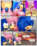  2016 4_toes amy_rose anthro anthro_on_anthro barefoot beach big_eyes blue_body blue_fur blue_hair blue_penis blush bodily_fluids bottomwear clothed clothing comic cum cum_on_body cum_on_feet detailed_background dialogue duo ejaculating_cum ejaculation english_text eulipotyphlan eye_contact feet female female_on_anthro foot_fetish foot_play footjob fur genital_fluids genitals green_eyes hair half-closed_eyes hammer hedgehog hi_res humanoid_feet humanoid_genitalia humanoid_penis kneeling looking_at_another looking_pleasured lying male male/female male_on_anthro mammal massage narrowed_eyes nervous nervous_smile on_back open_mouth outside partially_clothed penis pink_body pink_fur pink_hair plantigrade red_bottomwear red_clothing red_shorts sand seaside sega sex short_hair shorts smile soles sonic_the_hedgehog sonic_the_hedgehog_(series) speech_bubble sweat text toes tools two-footed_footjob xptzstudios 