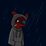  animated anthro cigarette clothed clothing depressing depression digital_media_(artwork) female flower fur hoodie maroon_fur plant rain_world raining rose_(flower) sad sarasul_(smolreapy) slim slugcat_(rain_world) smoke_from_nose smoking smolreapy solo topwear vines 