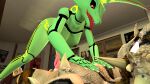  3d_(artwork) agamid anthro digital_media_(artwork) duo female generation_3_pokemon hi_res legendary_pokemon lizard male male/female modiar nintendo pokemon pokemon_(species) ramon_64bits rayna_(furromantic) rayquaza reptile scalie source_filmmaker warfare_machine 