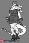  ankylosaurian ankylosaurid anthro anthrosaurs clothing dinosaur dress female gastonia hi_res ornithischian predaguy reptile scalie slightly_chubby solo spikes spikes_(anatomy) sundress thyreophoran 