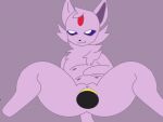  animated clown-hours duo eeveelution espeon eye_roll female feral generation_2_pokemon hi_res knot knotting male male/female nintendo pokemon pokemon_(species) solo solo_focus spread_legs spreading 