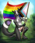  brushfire canid canine cybernetics cyborg fox lgbt_pride machine mammal metal pinup pose pride_(disambiguation) pride_colors proud 