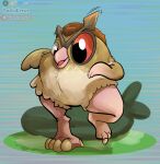  avian bird dustyerror generation_2_pokemon hi_res hoothoot nintendo owl pokemon pokemon_(species) shrinking size_transformation transformation 