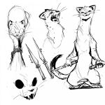  dagger female hi_res looking_at_viewer mammal melee_weapon meroko_meyoko mouse_guard mustelid musteline scar scars_all_over semi-anthro smile smiling_at_viewer solo standing true_musteline weapon weasel wide_eyed zada_(fan_character) 