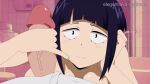  1boy 1girl 2d_animated animated animated_gif bad_source boku_no_hero_academia elegantlava fhd handjob hd hd_(traditional) hetero jirou_kyouka penis 