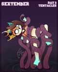  anthro female sai sextember solo tdfoxoo tentacles trapped 