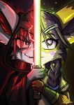  canid canine fennec fox hi_res jedi lightsaber mammal melee_weapon sith star_wars surryfox weapon 