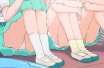  3girls character_request haruyama_kazunori legs multiple_girls panties polka_dot polka_dot_panties precure skirt underwear 