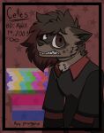  adult_(lore) ambiguous_gender anthro arm_warmers armwear bisexual canid canine canis clothing domestic_dog female genderfluid hair inner_ear_fluff male mammal pegacousin pegacousin_(pegacousin) slouching solo teeth teeth_showing tuft 