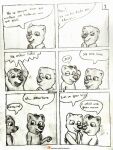  comic cute_expression duo embrace female feral hi_res hug laugh male mammal mustelid otter patreon patreon_link patreon_logo screaming shy smile speech_bubble text url yordraw 