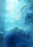  absurdres axleaki blue_theme cloud cloudy_sky commentary highres night night_sky no_humans original scenery sky sky_focus star_(sky) starry_sky 