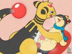  2023 ampharos anal bodily_fluids drooling eeveelution generation_2_pokemon genital_fluids hi_res hybrid_pokemon male nintendo pokemon pokemon_(species) precum quilava saliva synge syngie umbreon 