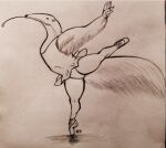  anteater anteaterina anthro ballerina ballet dancing female fluffy fluffy_tail karydraws long_tongue mammal pilosan princess_tutu snout solo tail tongue tongue_out xenarthran 