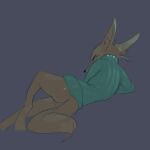  anthro bottomless canid canine charlie_(weaver) ciwi clothed clothing disney eyes_closed female fox hi_res mammal monotone_background pack_street solo sweater topwear turtleneck zootopia 