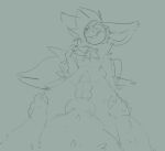  anal canid canine fennec fox jasper_(pizzacow) knot mammal size_difference sketch 