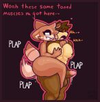  &lt;3 abs anal anal_penetration anthro balls big_balls big_butt blush blush_lines bodily_fluids border brown_body brown_hair brown_penis butt chipmunk dialogue duo eyelashes eyes_closed facial_markings from_behind_position genital_fluids genitals girly grin groping_chest ground_squirrel hair head_markings kittyfox lactating larger_penetrated leaking_precum male male/male male_penetrated male_penetrating male_penetrating_male mammal markings moan multicolored_body muscular muscular_male nipples outline penetration penis plap precum precum_string rodent sciurid sepia_(sepiakfox) sepiakfox sex size_difference smile smug standing standing_sex striped_markings striped_tail stripes tail tail_markings text 