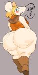  anthro ashley_graham_(resident_evil) big_butt buckteeth butt capcom english_text female fur hi_res huge_butt inner_ear_fluff long_tail mammal mooncheese mouse moushley murid murine pink_tongue resident_evil rodent solo tail teeth text thick_thighs tongue tuft white_body white_ears white_fur white_inner_ear_fluff white_tail wide_hips 