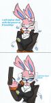  anthro big_breasts blush breasts cleavage clothed clothing comic eeveelution english_text female generation_6_pokemon gun hi_res nintendo pace-maker pokemon pokemon_(species) ranged_weapon ribbons small_waist solo sylveon text weapon 